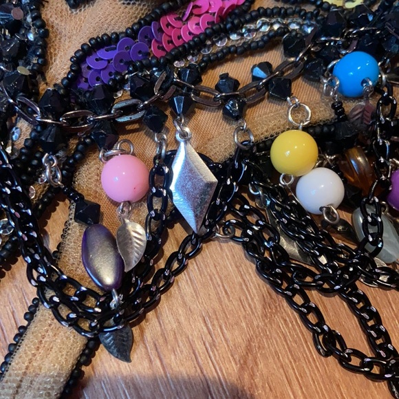 Vintage Black and Purple Floral Dress - Picture 16 of 16